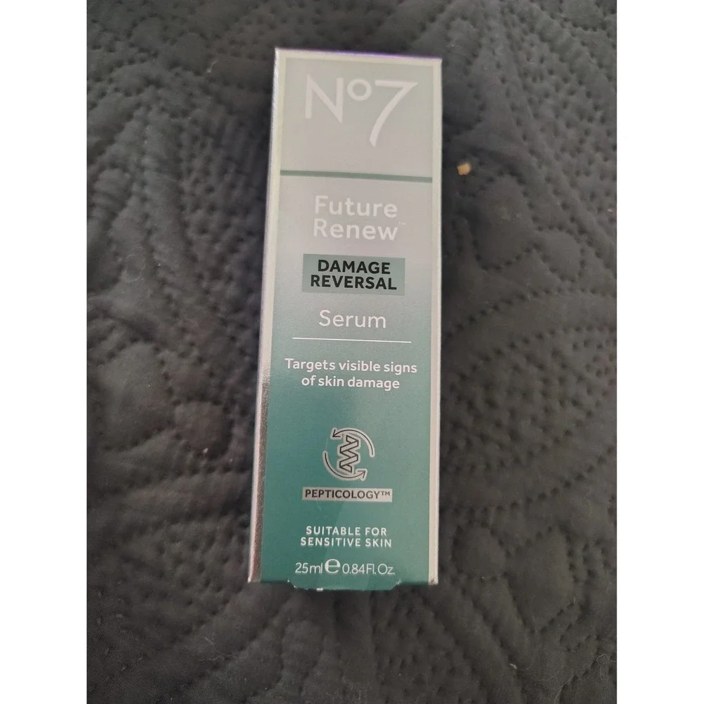 No7 Future Renew Damage Reversal Serum 25ml 0.84oz Pepticology Anti-Aging‎ Boxed